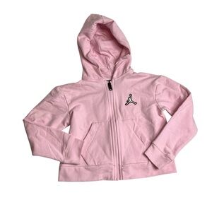 Jordan Girl's Essentials Boxy Full Zip Hoodie Pink size‎ 6x (6-7yrs)